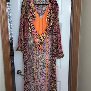 Colorful leopard swim set